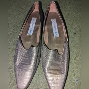 Gold Via Spiga Slip Ons